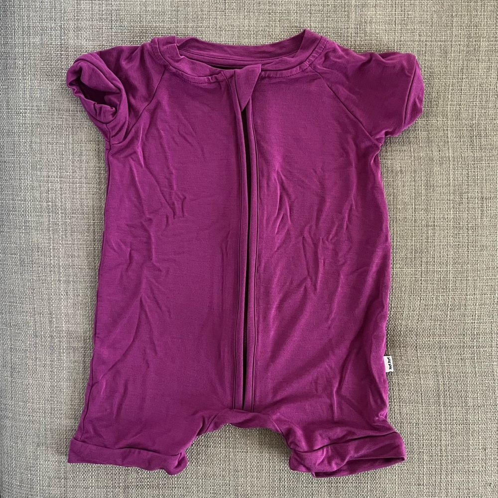 Little Sleepies Shorty Romper Amethyst